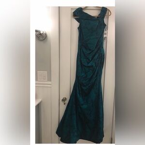 Rickie Freeman for Teri Jon Turquoise Formal Dress